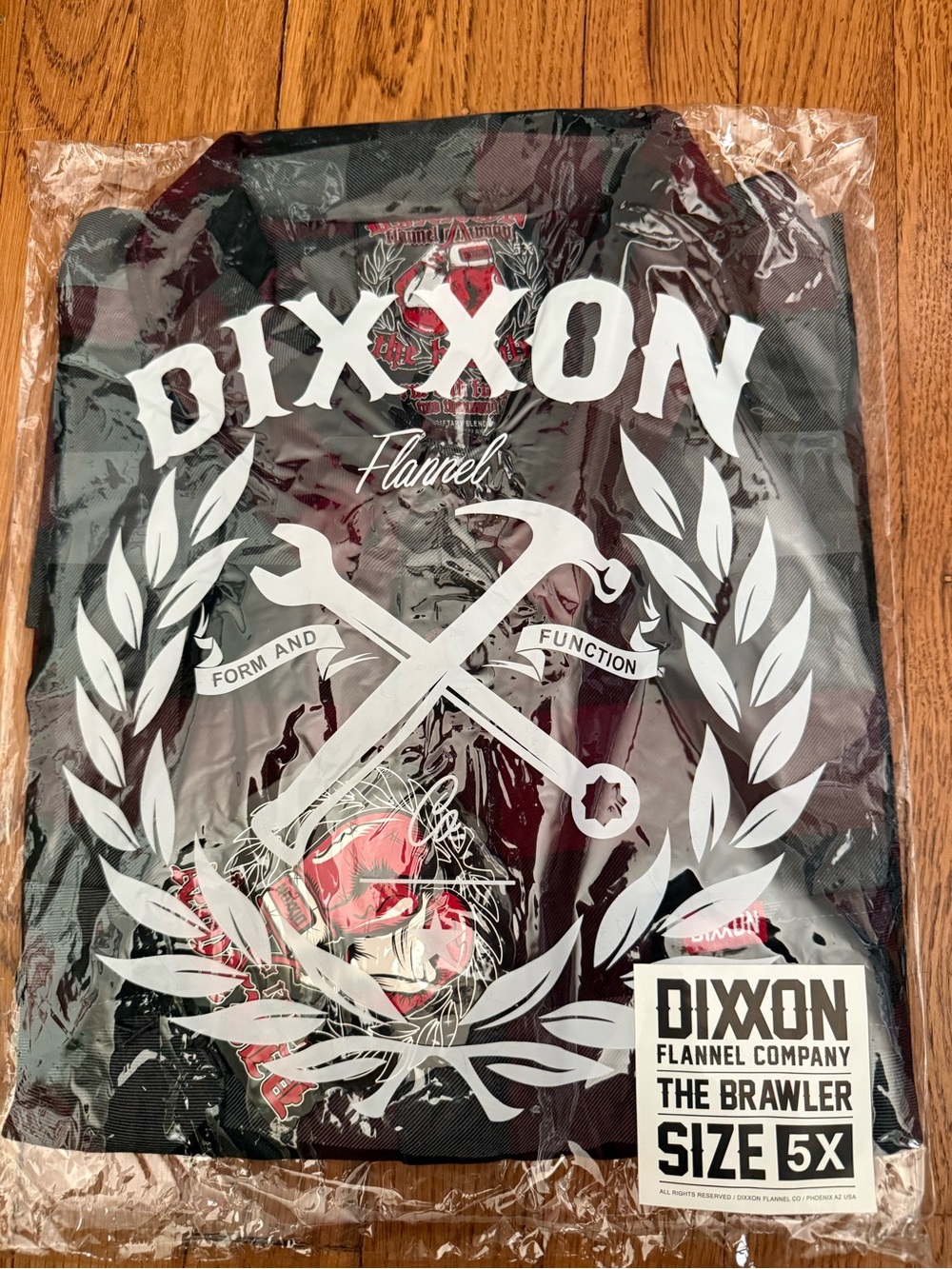 Dixxon Flannel The Brawler - Black & Maroon